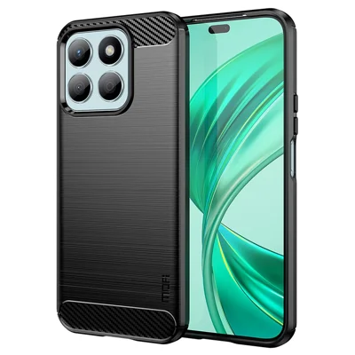 MOFI JK TPU Series-1 For Honor X8b 4G Phone Case Carbon Fiber Texture Soft TPU Cover - Black