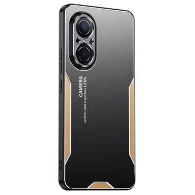 For Huawei nova 9 SE / nova 9 SE 5G Aluminum Alloy Case Airbag Protection Phone Protective Cover - Gold