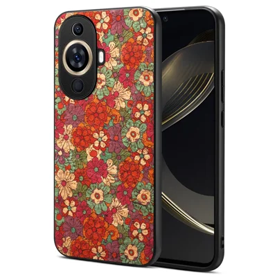 For Huawei nova 11 / nova 12s 4G / nova 12 Lite 4G Phone Case Floral Flower Pattern Shockproof Cover - Summer / Red