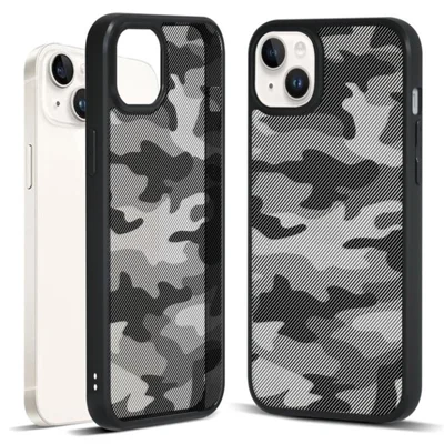 IBMRS For iPhone 15 Back Case Anti-scratch TPU+PC Mobile Phone Cover - Camouflage