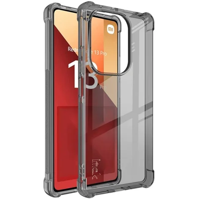 IMAK til Xiaomi Redmi Note 13 Pro 4G / Poco M6 Pro 4G Case mod fald TPU telefonskal - Transparent sort