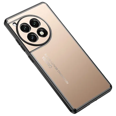 For OnePlus Ace 3 5G / 12R 5G Phone Case TPU+Aluminium Alloy Heat Dissipation Back Shell - Gold