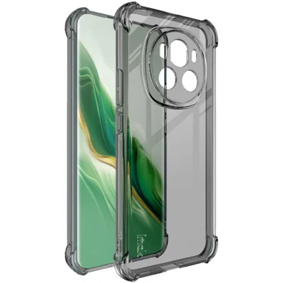 IMAK For Honor Magic6 5G TPU Case Flexible Anti-shock Phone Cover Protector - Transparent Black