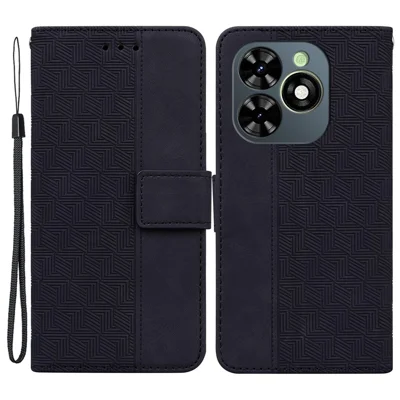 For Infinix Smart 8 4G / Smart 8 HD 4G / Hot 40i Cell Phone Case Leather Wallet Shockproof Cover - Black