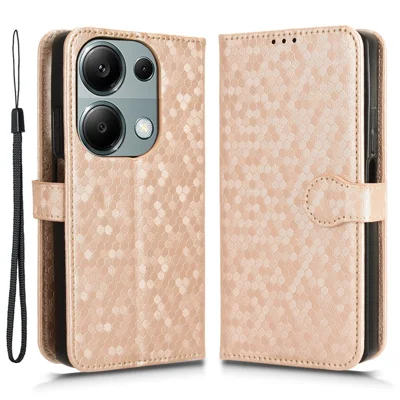 For Xiaomi Redmi Note 13 Pro 4G / Poco M6 Pro 4G Wallet Case Flip Leather Phone Cover - Rose Gold