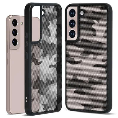 IBMRS för Samsung Galaxy S22 5G skal TPU+PC skyddande mobilskal - Konstnärlig kamouflage