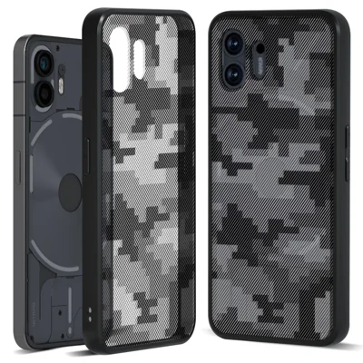 IBMRS för Nothing Phone (2) Skal Skakfast TPU+PC Mobilhölje Slim-Fit Skal - Grid Camouflage