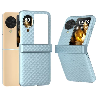 For Oppo Find N3 Flip 5G Hard PC Case Anti-Drop Matte Texture Slim Phone Cover - Blue