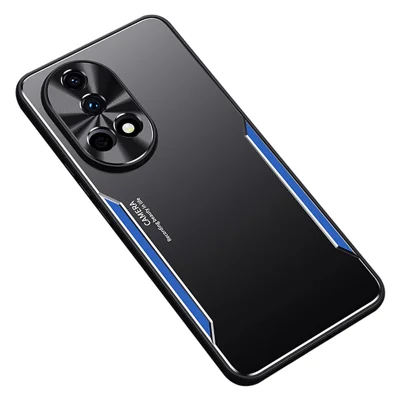 For Huawei nova 12 Pro 5G Shockproof Case TPU + Aluminum Alloy Phone Shell - Blue