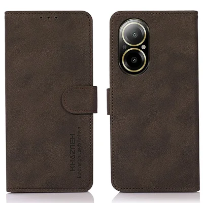 Cover Libro per Oppo Realme C67 4G/Realme 12 lite 4G - [Blocco RFID] Luxury PU Leather Portafoglio Card Holder Magnetic Phone Custodia con Kickstand, Cover Protettiva Antiurto, Nero