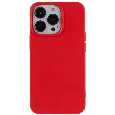For iPhone 15 Pro Max Cell Phone Case 2.0mm Flexible TPU Drop-proof Protective Cover - Red