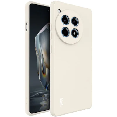 IMAK UC-4 Series for OnePlus Ace 3 5G / 12R 5G Case Straight Edge Soft TPU Phone Cover - White