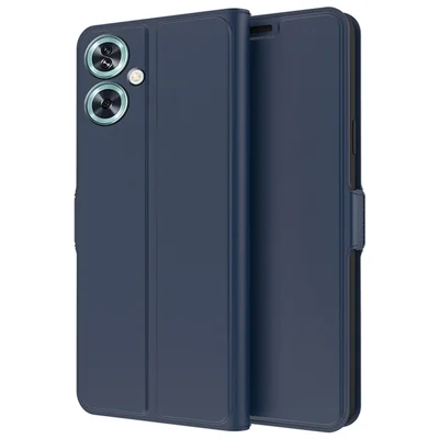For OnePlus Nord N30 SE 5G Case Magnetic Buckle Flip Phone Cover with Card Holder - Blue