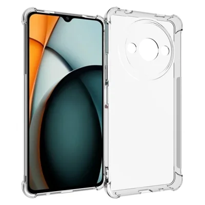 IDEWEI For Xiaomi Redmi A3 / Poco C61 4G Clear Case Airbag Phone Protector Soft TPU Phone Cover
