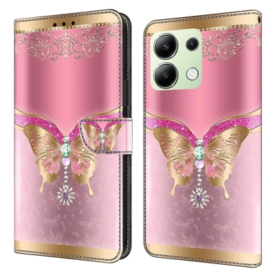RonRun Cover A Portafoglio In Pelle Per Xiaomi 13 Pro Con Slot Carte E Chiusura Magnetica - Oro Rosa