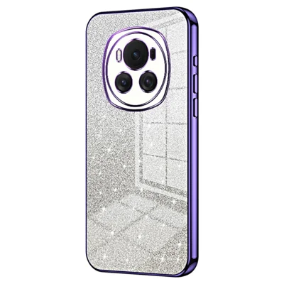 For Honor Magic6 5G Gradient Glitter Cell Phone Cases Electroplated TPU Shell - Purple