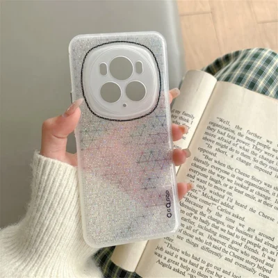 Q.COO For Honor Magic6 5G TPU Case Sparkling Mobile Phone Protective Cover - White