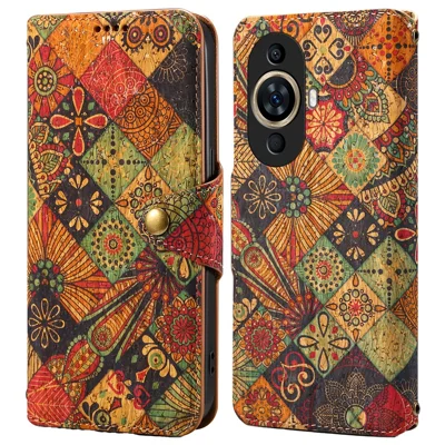 For Huawei nova 11 / nova 12s 4G / nova 12 Lite 4G Leather Case Flower Printing Stand Wallet Phone Cover - Autumn / Yellow
