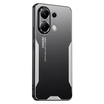 For Xiaomi Redmi Note 13 4G Drop Protection Phone Case Slim-Fit Aluminum Alloy+TPU+PC Shell - Silver