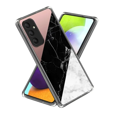 Folia ochronna do Samsung Galaxy A55 5G, elastyczna folia TPU z nadrukiem - trójkolorowy wzór marmuru