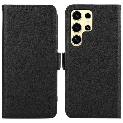 ABEEL For Samsung Galaxy S22 Ultra 5G Case Shockproof RFID Blocking Phone Cover - Black