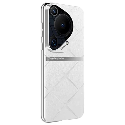 For Huawei Pura 70 Ultra Case Drop-proof Acrylic + PC + PU Leather Phone Shell - White