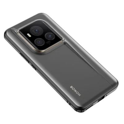 För Honor Magic6 Ultimate 5G Antifall mobilskal TPU+PC Hybridhölje - Svart