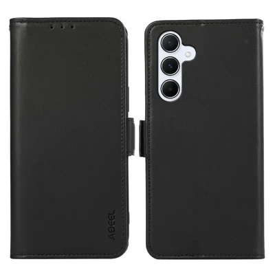 ABEEL For Samsung Galaxy A04s 4G (164.7mm) / A13 5G Case Leather RFID Blocking Phone Cover - Black