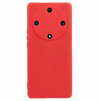 Phone Case for Honor X9a 5G Flexible TPU 2.0mm Arc Edge Phone Back Cover - Red