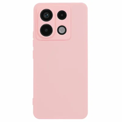For Xiaomi Redmi Note 13 Pro 5G / Poco X6 5G Case Arc Edge 2.0mm TPU Soft Finish Phone Cover - Pink