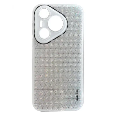 Q.COO voor Huawei Pura 70 hoesje Glitterzacht TPU telefoonbeschermhoes - Wit