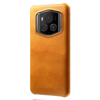 For Honor Magic6 RSR Porsche Design 5G Case PU Leather Coated PC Shockproof Protection Cover - Orange