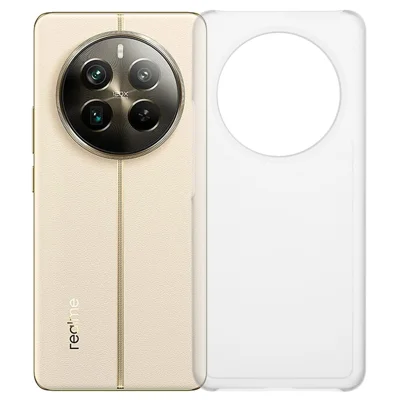 For Realme 12 Pro+ 5G / 12 Pro 5G Case Skin-touch Matte Hard PC Phone Cover - Transparent
