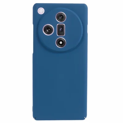 For Oppo Find X7 5G Rubberized Case Skin-touch Hard PC Cell Phone Cover - Blue