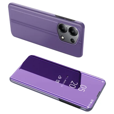 For Xiaomi Redmi Note 13 Pro 4G / Poco M6 Pro 4G Flip Leather Cover with Stand Full Body Protective Phone Case - Purple  /  Blue