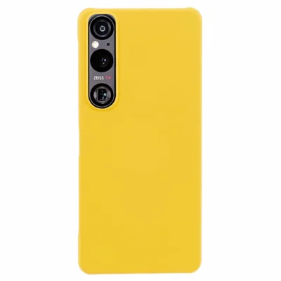 För Sony Xperia 1 VI Ofullständigt täckande skal Skal-till-touch Matt hårt PC-telefonhölje - Gult