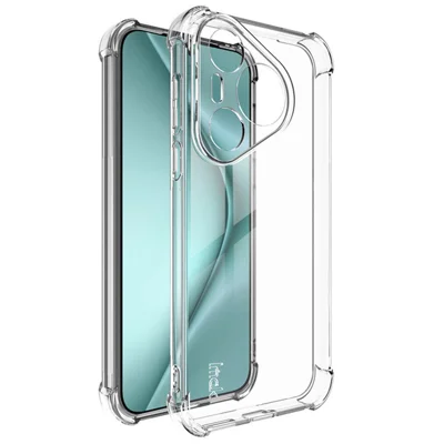 IMAK voor Huawei Pura 70 mobiele telefoonhoesje Stootbescherming HD Transparante TPU Cover - Transparant
