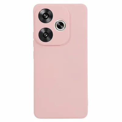 For Xiaomi Redmi Turbo 3 5G / Poco F6 5G Phone Cases Shockproof Fiber Lining TPU Phone Cover - Pink