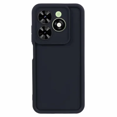 For TECNO Spark Go 2024 4G Cell Phone Case Anti-Drop Thickened Flexible TPU Cover - Black