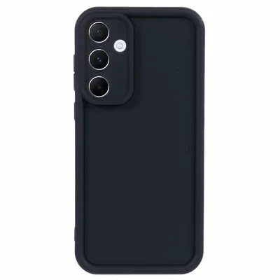 Telefoonhoesje voor Samsung Galaxy A55 5G TPU Hoesje tegen Vallen Verdikte Bescherming voor Mobiele Telefoon - Zwart