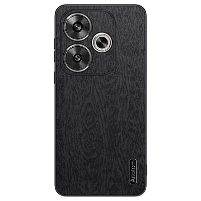 For Xiaomi Redmi Turbo 3 5G / Poco F6 5G Slim-Fit Phone Case PU Leather+PC+TPU Phone Cover - Black