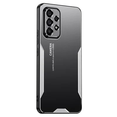 For Samsung Galaxy A53 5G Case Shockproof Tough Armour Aluminum Alloy+TPU+PC Phone Cover - Silver