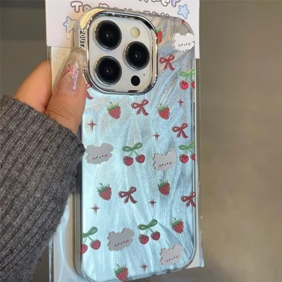 Cartoonpatroon voor iPhone 15 Pro Max Groothandel Telefoontoegbehoor PC+TPU Hoesjes
