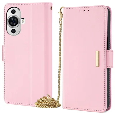 For Huawei nova 11 / nova 12s 4G / nova 12 Lite 4G Leather Phone Case with RFID Blocking Wallet - Pink