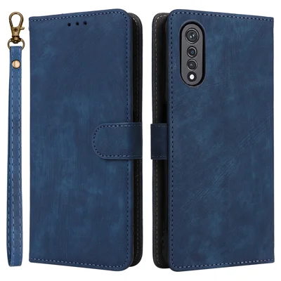 For Cubot X70 Case RFID Blocking Wallet Leather Cover Mobile Accessories   Supplier - Blue