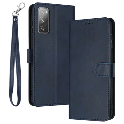 Voor Samsung Galaxy S20 FE / S20 FE 5G / S20 FE 2022 / S20 Lite Kalfstextuur Hoesje met Standaard Mobiele Accessoires Groothandel - Saflir