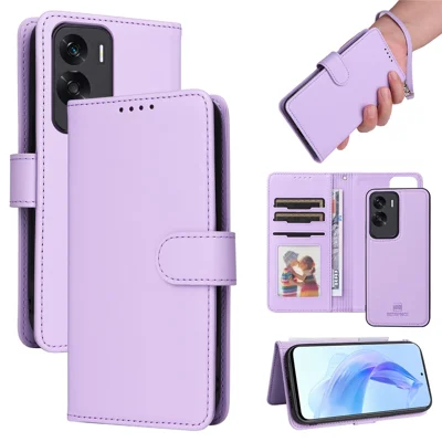 For Honor 90 Lite 5G / X50i 5G Magnetic Case BETOPNICE Detachable PU Leather Phone Cover with Strap - Purple