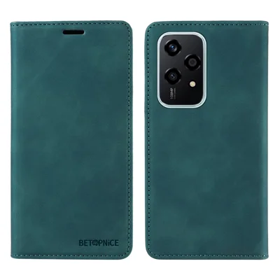 BETOPNICE 003 For Honor 200 Lite Case PU Leather Phone Cover RFID Blocking - Green