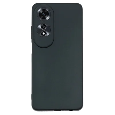 For Oppo A60 4G Shock Absorbing TPU Case Matte Phone Cover (Precise Lens Cutouts) - Black
