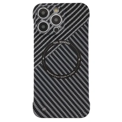 For iPhone 14 Pro Max Anti-scratch Case Frameless PC Phone Back Cover Compatible with Magsafe - Blue